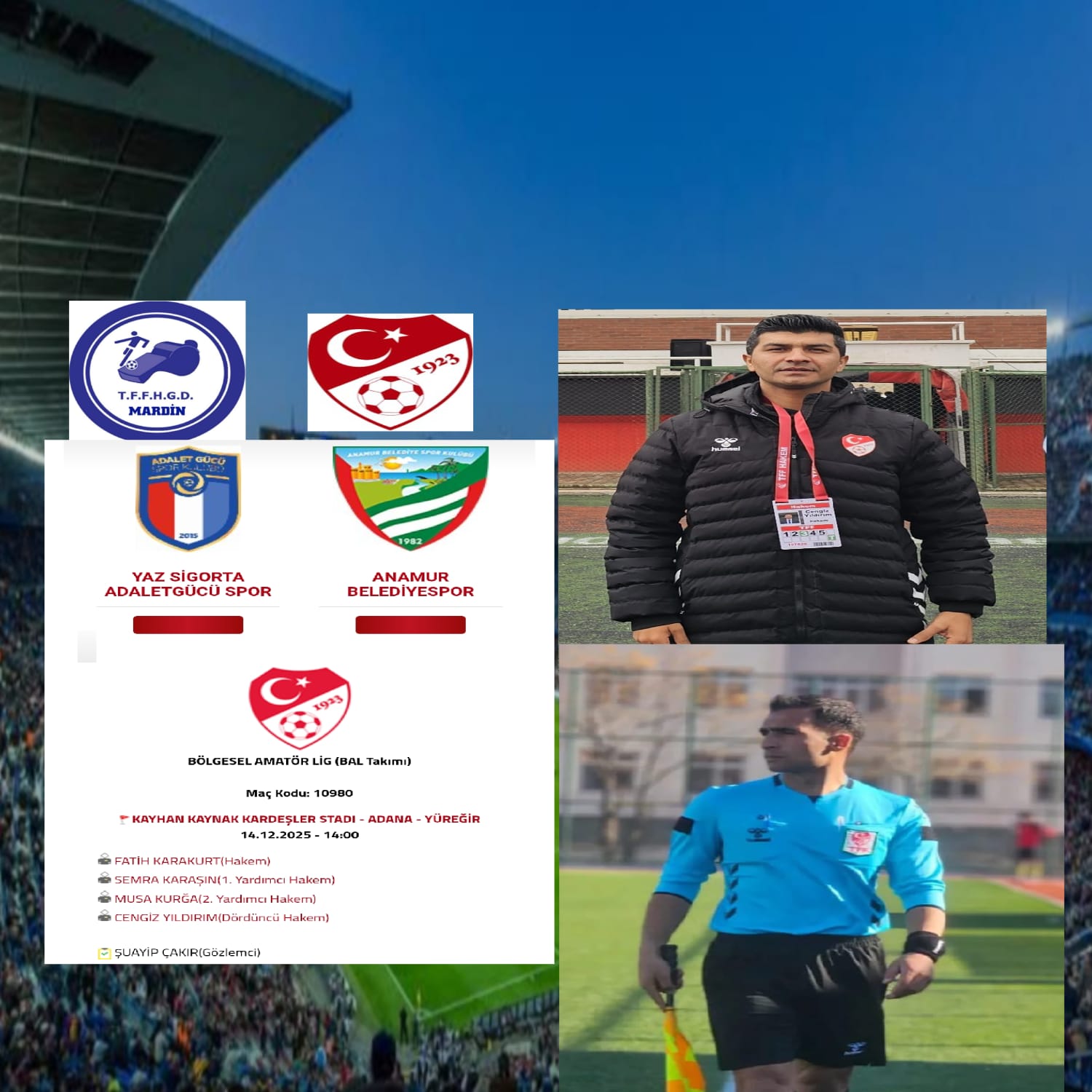 CENGİZ VE MUSA HOCAMIZA BAŞARILAR DİLERİZ