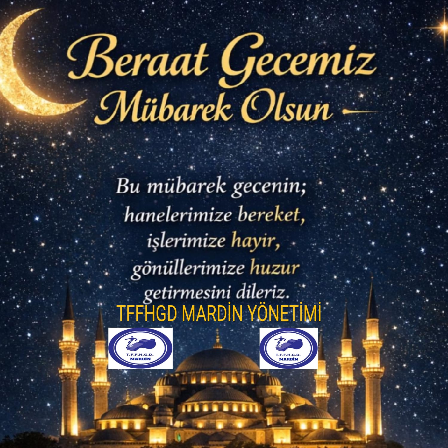 BERAAT KANDİLİNİZ MUBAREK OLSUN